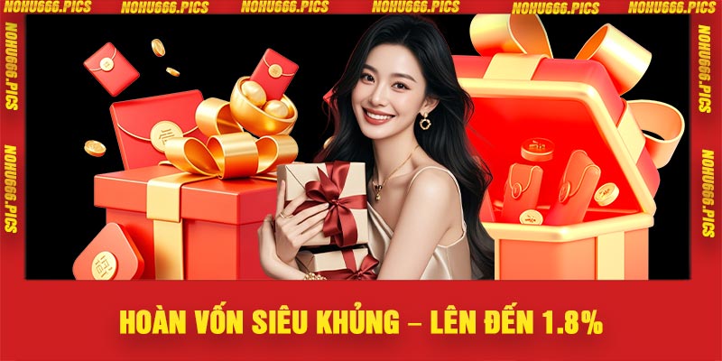 Hoàn vốn siêu khủng – lên đến 1.8%